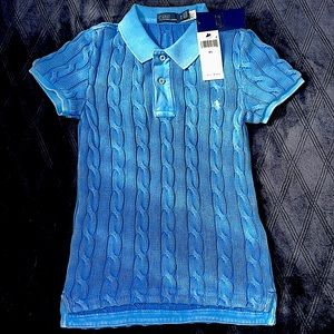 Sky blue/light blue color polo shirt XS